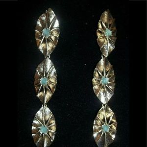 Nordstrom 3 Tier Turquoise 3.5” Earrings